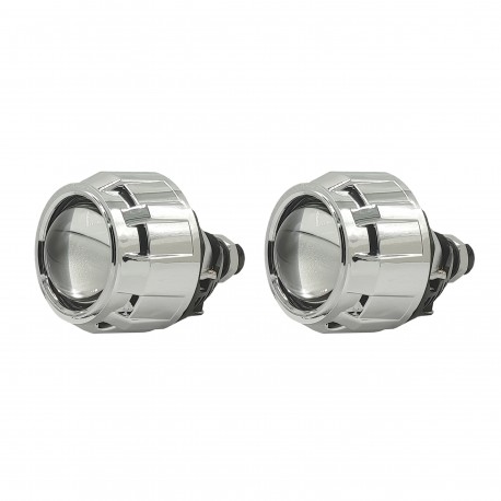 لنز چراغ خودرو دو حالته زیمر مدل L25-4300K BI-LED پایه دوکنتاکت مجموعه دو عددی