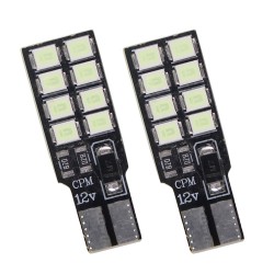لامپ خودرو کاسپین مدل SUPER LED 16CHIP ICE BLUE بسته دو عددی