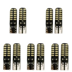 لامپ خودرو مدل 24SMD T10 مجموعه 10 عددی