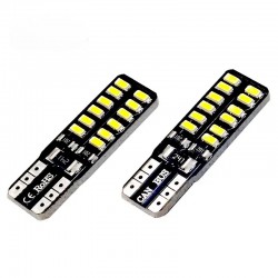 لامپ سکن خودرو اچ اف دی مدل 24SMD بسته دو عددی