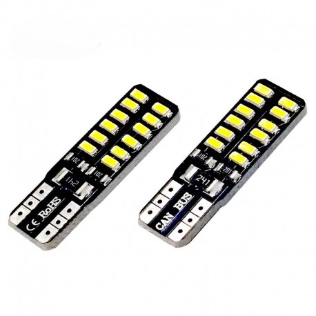 لامپ سکن خودرو اچ اف دی مدل 24SMD بسته دو عددی