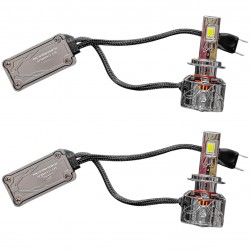 لامپ هدلایت خودرو تک حالته بست یدک مدل یخی کد X10 پایه H7 مناسب برای پراید 111 و 132 بسته 2 عددی