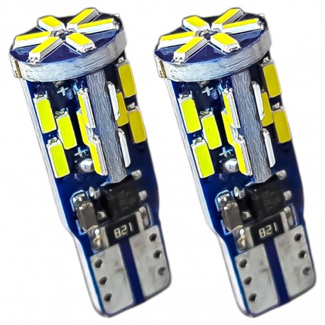 لامپ چراغ کوچک سکن جلو بست یدک مدل 30 تایی یخی کد SMD پایه تک کنتاکت بسته 2 عددی