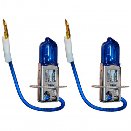 لامپ چراغ جلو تک حالته بست یدک مدل چراغ لنزی کد WHT پایه H3 مناسب برای سمند بسته ۲ عددی