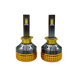 هدلایت لامپ خودرو سام مدل SUPER GOLD پایه H1 بسته دو عددی