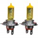 لامپ نور پایین و نور بالا چراغ جلو تک حالته بست یدک مدل Limo.YLW پایه H4 مناسب برای لیفان X60 بسته ۲ عددی