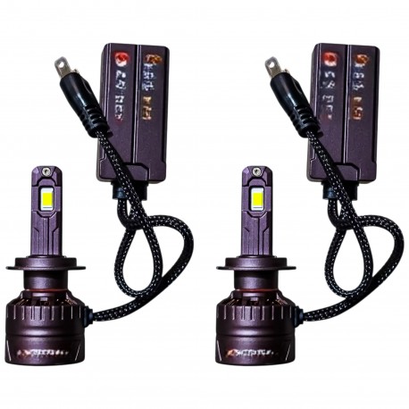لامپ هدلایت خودرو تک حالته بست یدک مدل یخی کد VX5 پایه H7 مناسب برای پراید 111 و 132 بسته 2 عددی