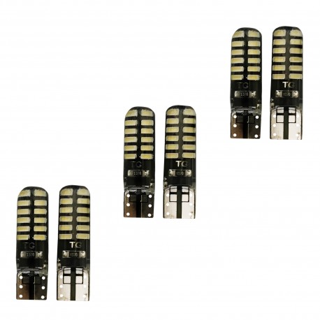 لامپ خودرو مدل 24SMD T10 مجموعه 6 عددی