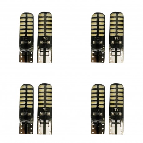 لامپ خودرو مدل 24SMD T10 مجموعه 8 عددی