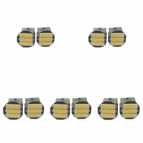 لامپ خودرو مدل SMD T10 مجموعه 10 عددی