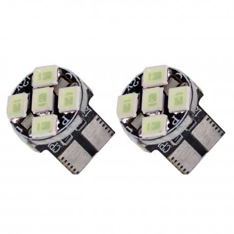 لامپ خودرو کاسپین مدل SUPER LED 5CHIP ICE BLUE بسته دو عددی