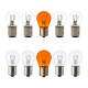 لامپ خودرو دو و یک حالته بوف مدل cerature پایه BE15s مناسب برای رنو ساندرو مجموعه 10 عددی