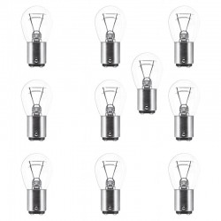 لامپ چراغ عقب خودرو کالانیکس مدل LAMP-2KONTAC-10187 طرح دو کنتاکت بسته 10 عددی