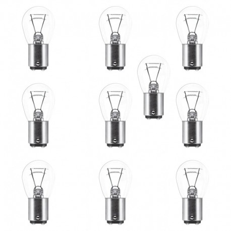 لامپ چراغ عقب خودرو کالانیکس مدل LAMP-2KONTAC-10187 طرح دو کنتاکت بسته 10 عددی