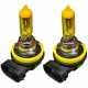 لامپ مه شکن چراغ جلو تک حالته بست یدک مدل Limo.YLW کد E81 و E82 پایه H11 مناسب برای بی ام و سری ۱ بسته ۲ عددی
