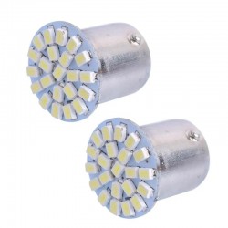 لامپ خودرو دو حالته لیتچ مدل 22SMD مجموعه 2 عددی