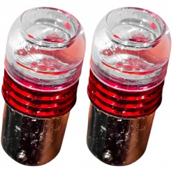 لامپ چراغ عقب خودرو دو حالته بست یدک مدل چشمک زن لنز دار کد SMD.Qimiz پایه دو کنتاکت بسته ۲ عددی