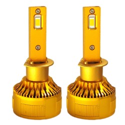هدلایت لامپ خودرو تی بی اس دیزاین مدل T-30 GOLDEN پایه H1 بسته دو عددی