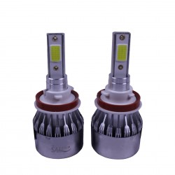 لامپ هدلایت خودرو سام مدل U10 پایه H11 بسته 2 عددی