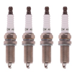 شمع خودرو جی آی اس پی مدل K6RTM3 کد 257001 پایه بلند مناسب برای پژو 206 تیپ 5 و پژو 206 تیپ 6 بسته 4 عددی