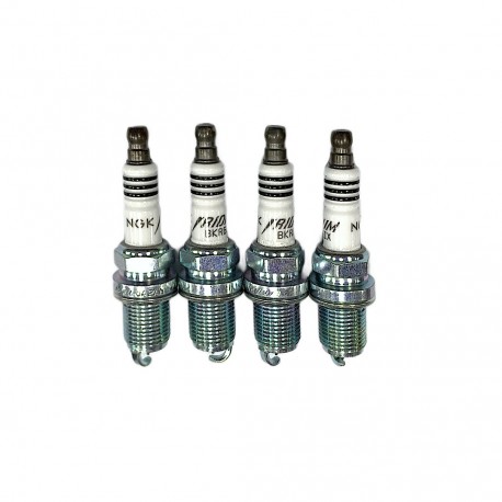 شمع خودرو ان جی کا ایریدیوم کد BKR6EIX 6418 پایه کوتاه بسته 4 عددی