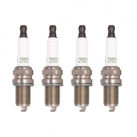 شمع خودرو تورچ مدل K7RTI پایه کوتاه سوزنی ایریدیومی مناسب برای دنا و سمند توربو بسته 4 عددی