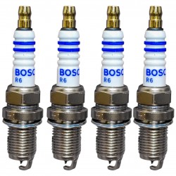 شمع تقویتی خودرو بوش مدل سوزنی ایریدیوم کد FR7DC.Russia پایه کوتاه مناسب برای پژو ۴۰۵ ، سمند XU7 بسته ۴ عددی