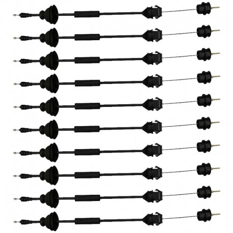 سیم کلاچ کابل کنترل سپهر کد Cable12 مناسب برای پژو 405 بسته 10 عددی