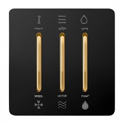 کلید کولر صنایع آسیا الکتریک مدل کریستال BLK-GLD