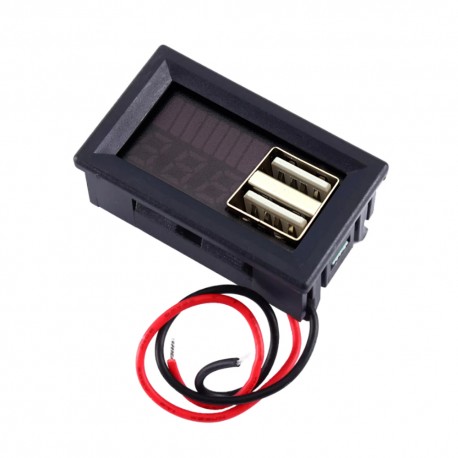 ماژول نمایشگر ولتاژ و سطح باتری همراه خروجی USB مدل 001
