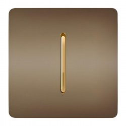 کلید تک پل صنایع آسیا الکتریک مدل کریستال BEI-GLD