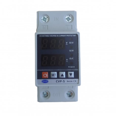 محافظ ولتاژ و جریان تکفاز دیجیتال 63 آمپر جی بی اچ کد JBH/CVP-S/1PH/63A