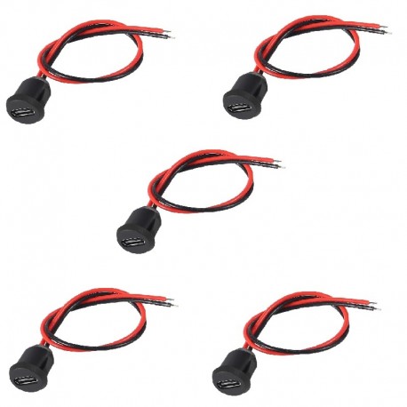 مادگی پنلی USB Type-C مدل TECA بسته 5 عددی