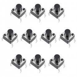 میکرو سوئیچ مدل Vertical-6×6×7-4P بسته 10 عددی