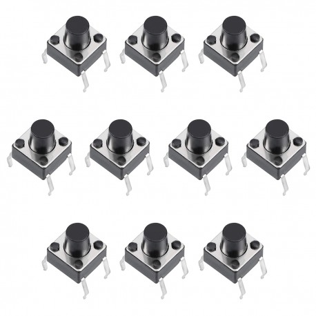 میکرو سوئیچ مدل Vertical-6×6×7-4P بسته 10 عددی