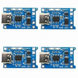 ماژول شارژر باتری مدل TP- 4056 Micro USB TypeC بسته 4 عددی
