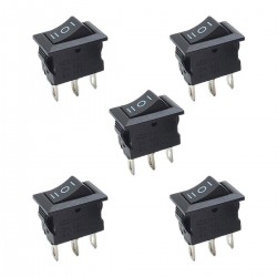 کلید راکر مدل 3 پایه کد KCD11 بسته 5 عددی