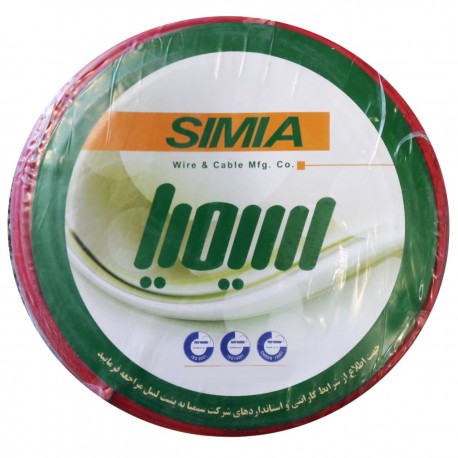 سیم برق افشان 1در 2.5 سیمیا بسته 100 متری