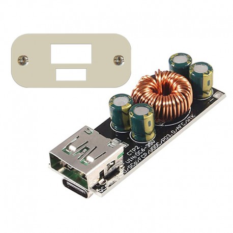 ماژول سوپر فست شارژ USB Type-C مدل QC4.0 به همراه قاب اختصاصی