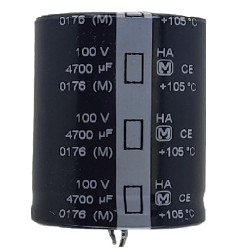 خازن الکترولیت 4700 میکروفاراد کد 100V