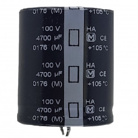 خازن الکترولیت 4700 میکروفاراد کد 100V