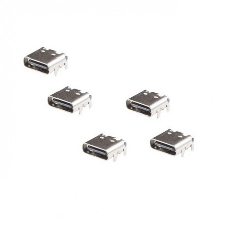کانکتور usb-c مادگی مدل DIP بسته 5 عددی