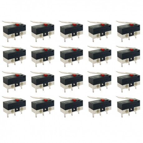 میکرو سوئیچ مدل 2A-125V-KW10 بسته 20 عددی