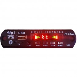 ماژول ام پی تری پلیر فلش بلوتوث میکروفون دار مدل Mp3 player Hi-Class