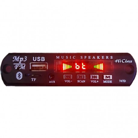 ماژول ام پی تری پلیر فلش بلوتوث میکروفون دار مدل Mp3 player Hi-Class