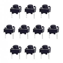 میکرو سوئیچ مدل Vertical-6×6×6-2P بسته 10 عددی