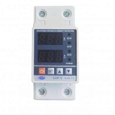 محافظ ولتاژ و جریان تک فاز دیجیتال 80 آمپر جی بی اچ مدل JBH/CVP-S/1PH/80A بسته دو عددی