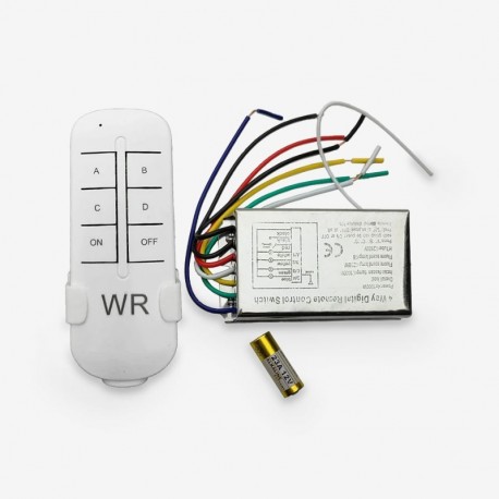 ریموت کنترل دبلیو آر مدل 4 کانال