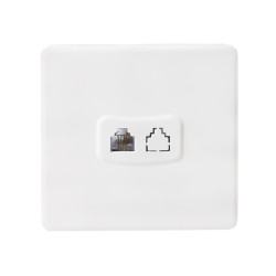 پریز تلفن خیام الکتریک مدل لوکس کد KH873