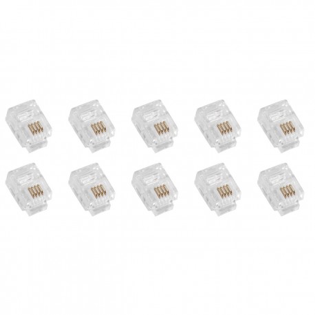 سوکت تلفن RJ11 کد HJ32 بسته 10 عددی
